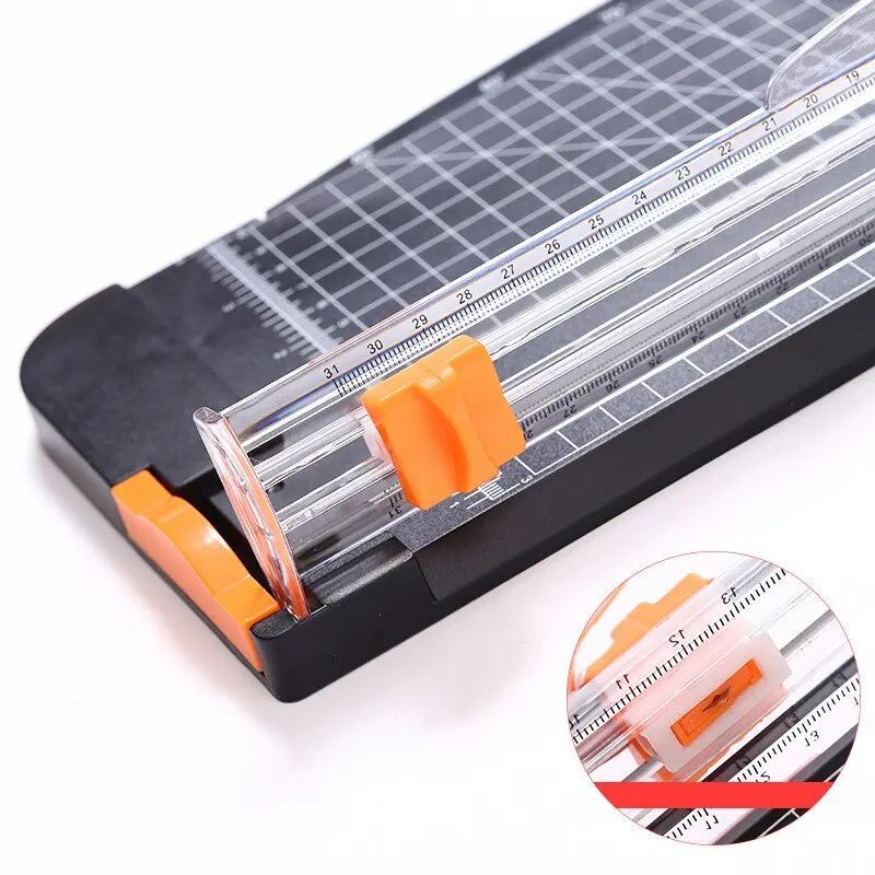 Paper Cutter Home Office Small A4 Portable Manual Bidirectional Paper Cutting Machine Photo Card Payslip Multifunctional Tool