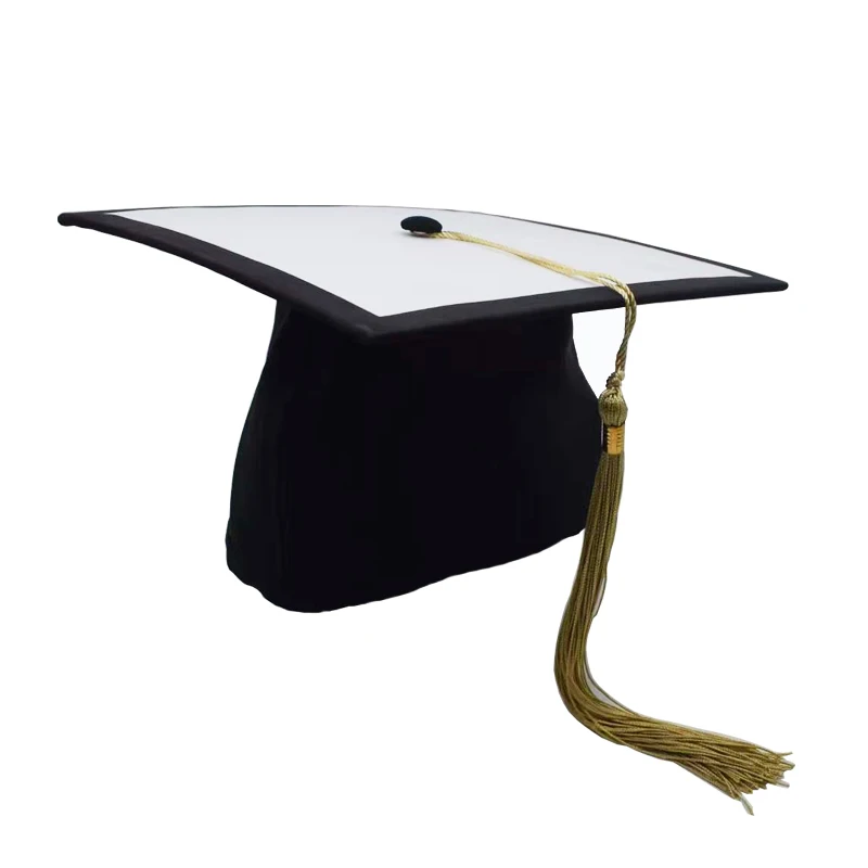 2pcs 24cm Adults Grad Caps Sublimation Graduation Caps Blanks Grad Cap for DIY Heat Press