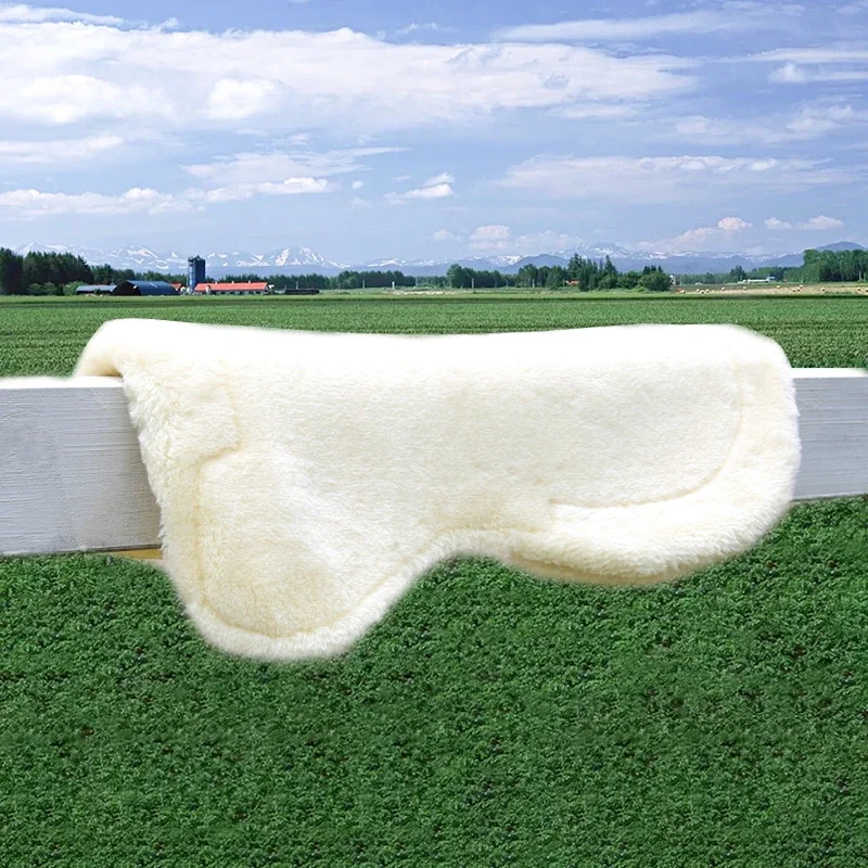 Fleece Lined Gel Pad Flexible Saddle Pad Non-slip Gel Fleece Lining Equestrian Horse Riding Shock Subscrip Horse Riding