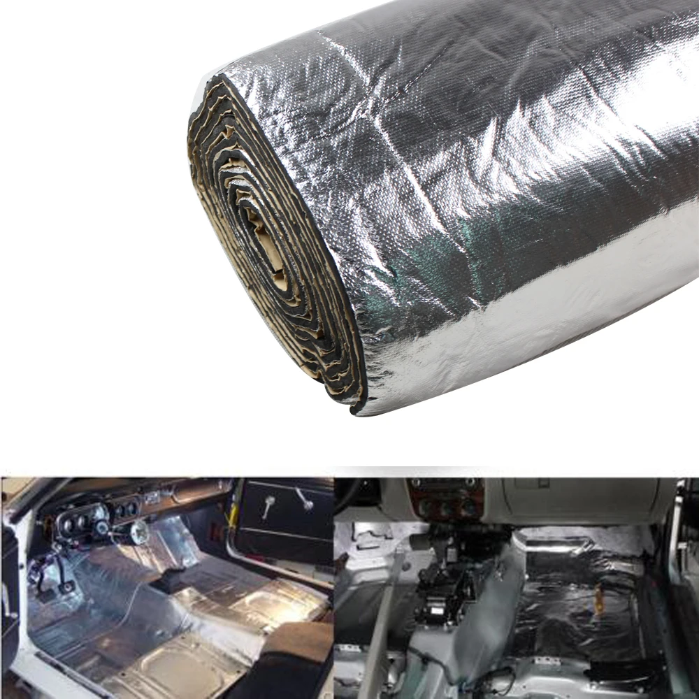 

120" x 40" Car Acoustic Thermal Sound Deadener Mat Sound Proof Wall Panels Auto Deadening Noise Insulation Mats For Cars 5mm