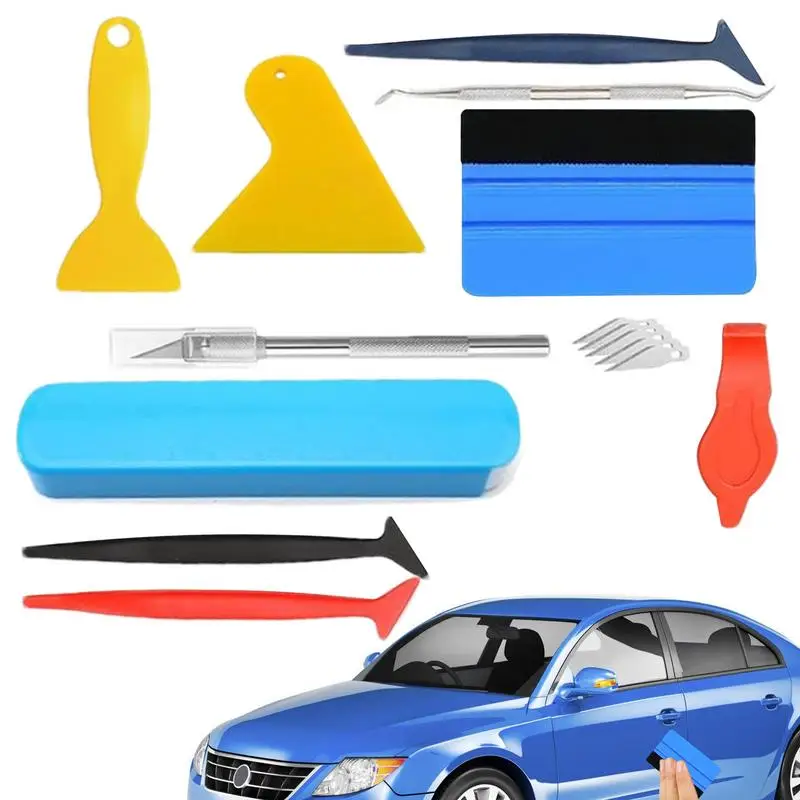 

Car Window Tint Kit Anti-slip Vinyl Cars Film Wrap Tool Comfortably Vehicle Glass Protective Films Squeegee Auto Accessories