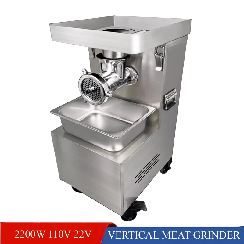 

Vertical Meat Grinder Electric Stainless Steel Commercial Vertical Meat Puree Machine Meat Mincer Machine