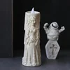 Halloween Skeleton Lamp LED Luminous Candle Horror Decoration Prop Ghost Groom Bride Couple Lamp Ornament Halloween Decor 6