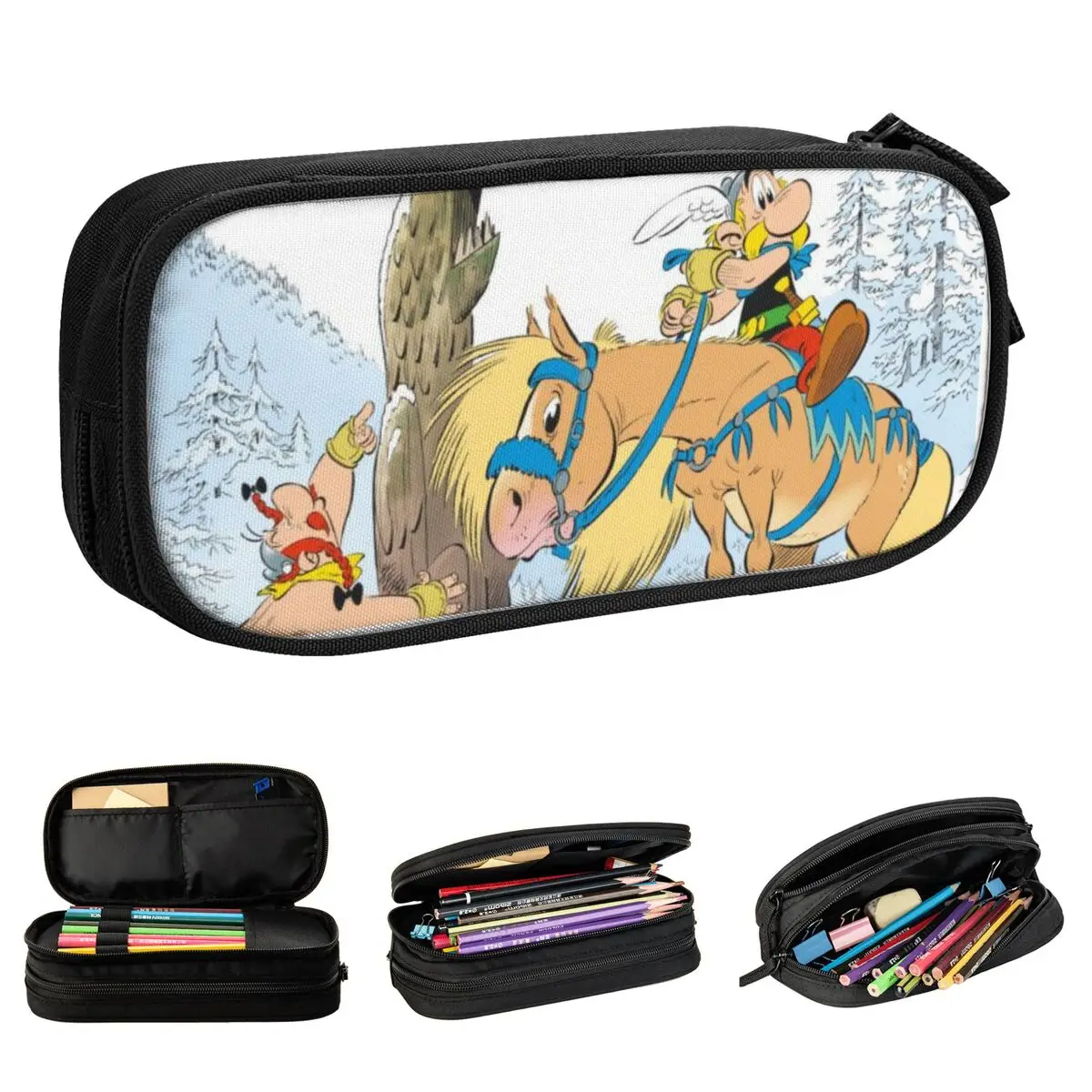 

Asterix And The Griffin Pencil Case Classic Pen Box Bags Student Big Capacity School Supplies Zipper Pencilcases