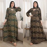 Diamond Abaya Arab Evening Long Dress Women Printed Muslim Dresses Ramadan Moroccan Kaftan Dubai Saudi Gulf Jalabiya Abayas