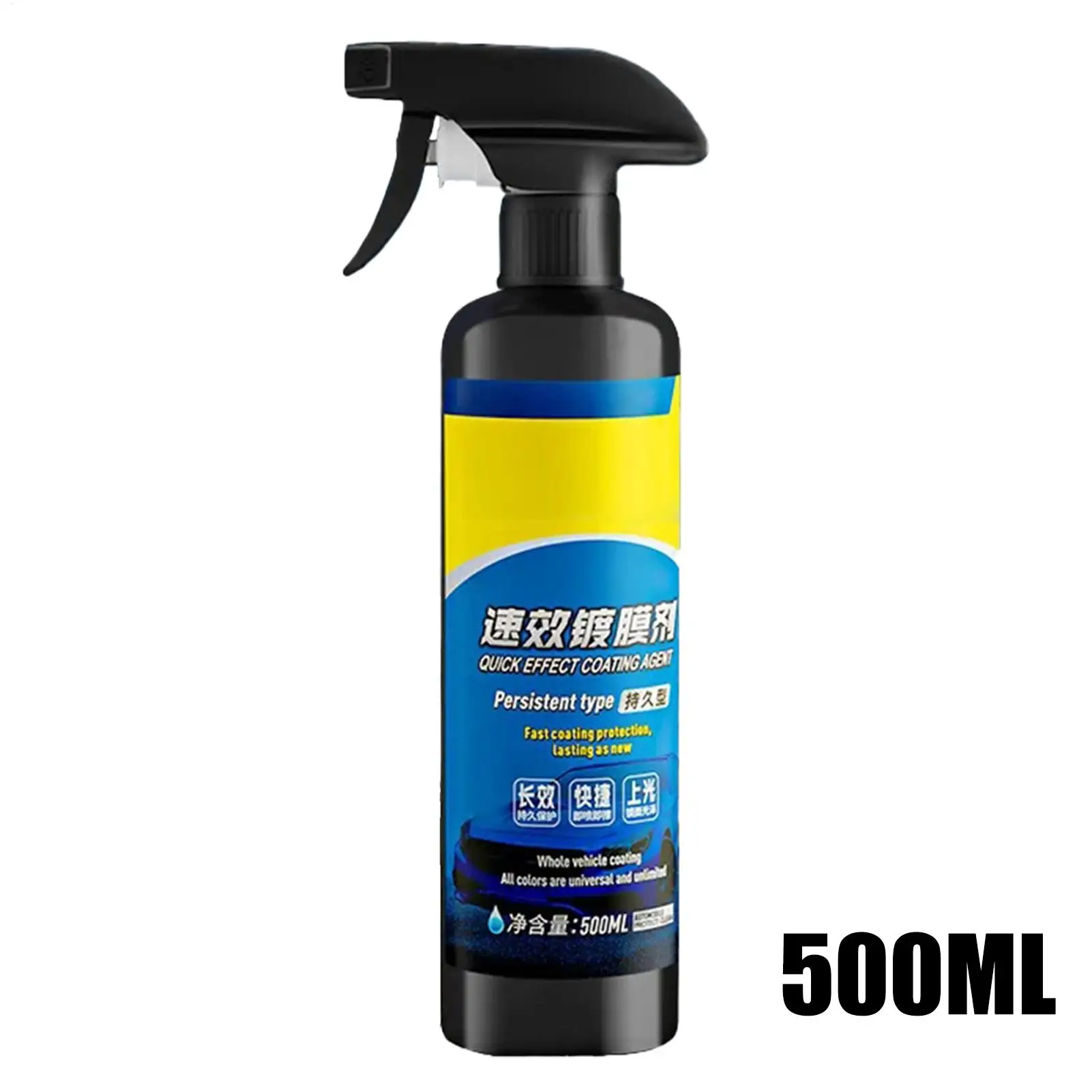 Coating Spray for Vehicles Car Scratch Wax Coating Spray 500ml Quick Effect Scratch Wax Polish Waterless Wash Oil Film Glass
