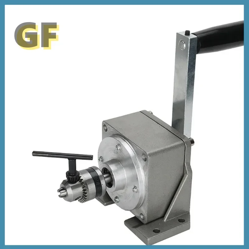 Manual Tapping Machine High Precision Hand Crank Tapper Portable Drilling Threading Machine with 0.6MM-6MM Tap Chuck 5