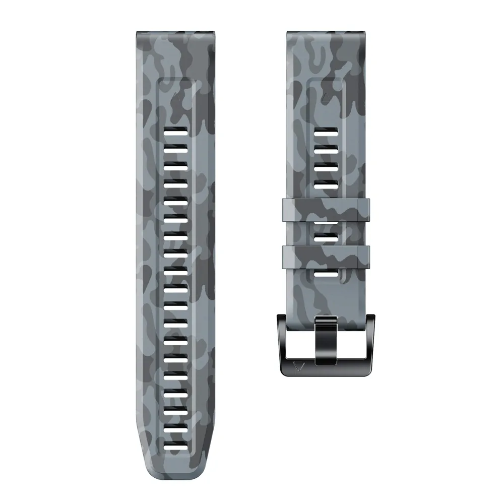 인쇄 퀵핏 실리콘 시계 밴드, Garmin Epix Pro Gen 2 47 51mm 스트랩, 26 22mm 밴드, Fenix 7 7X 6 6X Pro 5 5X 3HR 팔찌