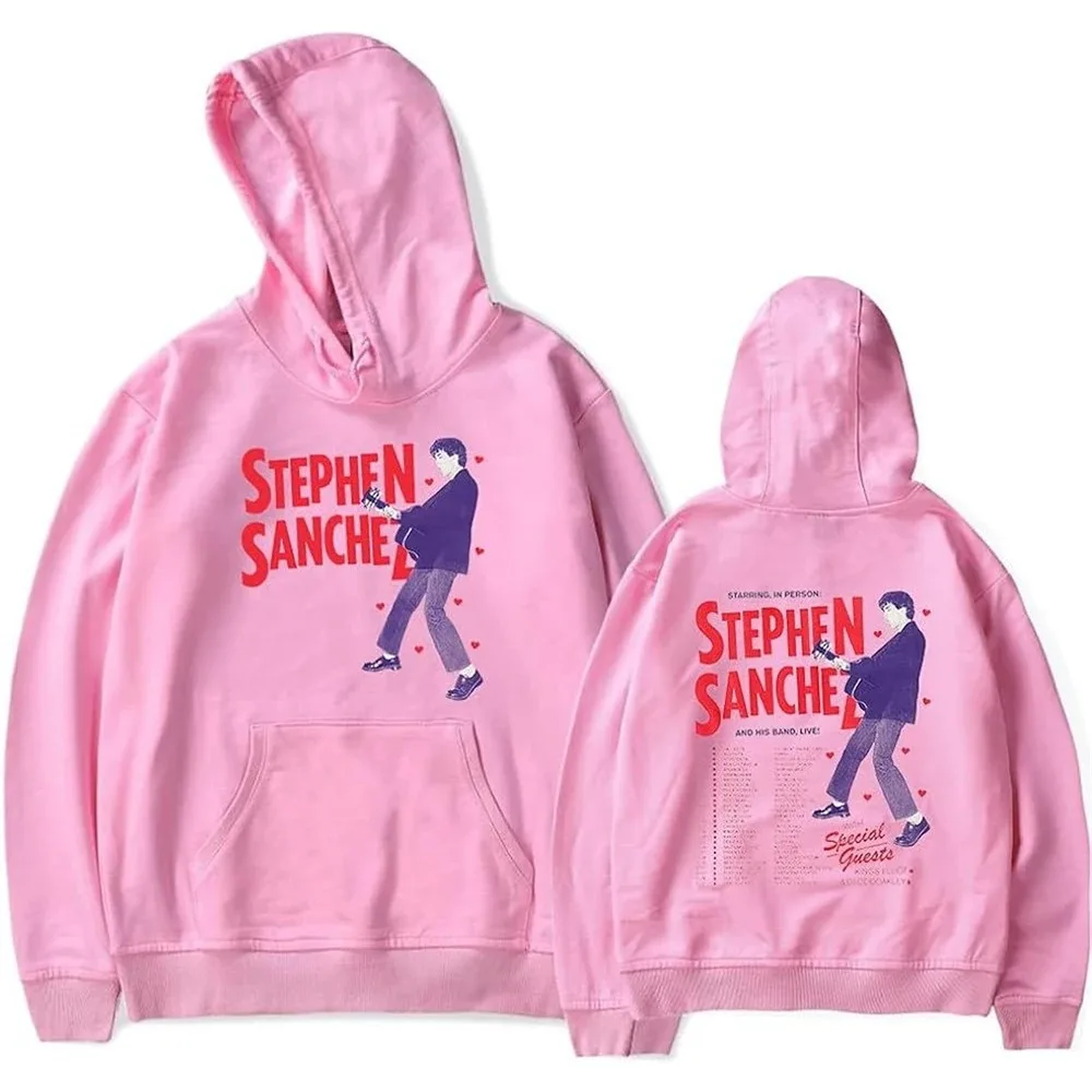 Hoodies masculinos e femininos de Stephen Santos, moletom Merch, pulôver com capuz, moda, primavera, outono, 2024