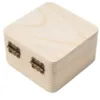 1pc Storage Box Craft Box Home Household Organizer Packing Plain Wood Wooden High Quality Storage Box 8*8*4.5cm 3