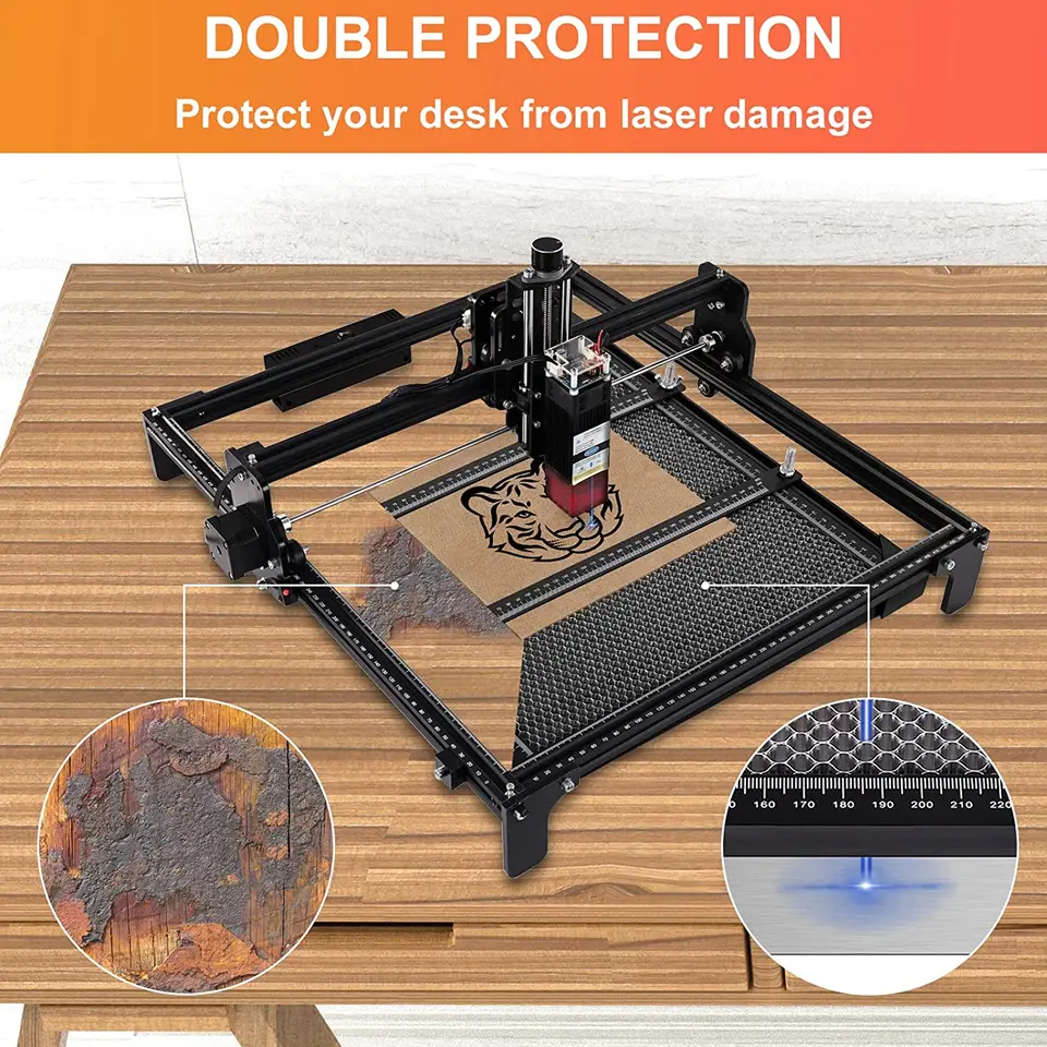 アクリル、木材、皮革を自在に切断 ミドルパワー40wレーザー切断機 レーザー彫刻機 長い素材も加工可 付属品一式&導入サポート 導入即稼働 HOT，豊富な アクリル秒速切断 ミドルパワー40wレーザー切断機