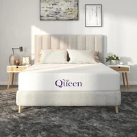 12 Inch Queen Size Mattress, Bamboo Charcoal Memory Foam Mattress, Bed in a Box,White 1