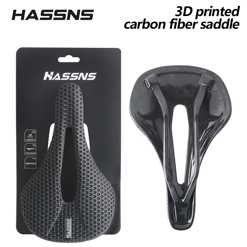 

HASSNS Mtb Saddle Carbon Fibre Racing Bike Seat Mountain Cycling Selin Bench Specialized Sillin Comfortable Chair 3D Printing