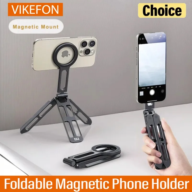 Foldable Tripod for iPhone 16/15/14/13/12 and Android