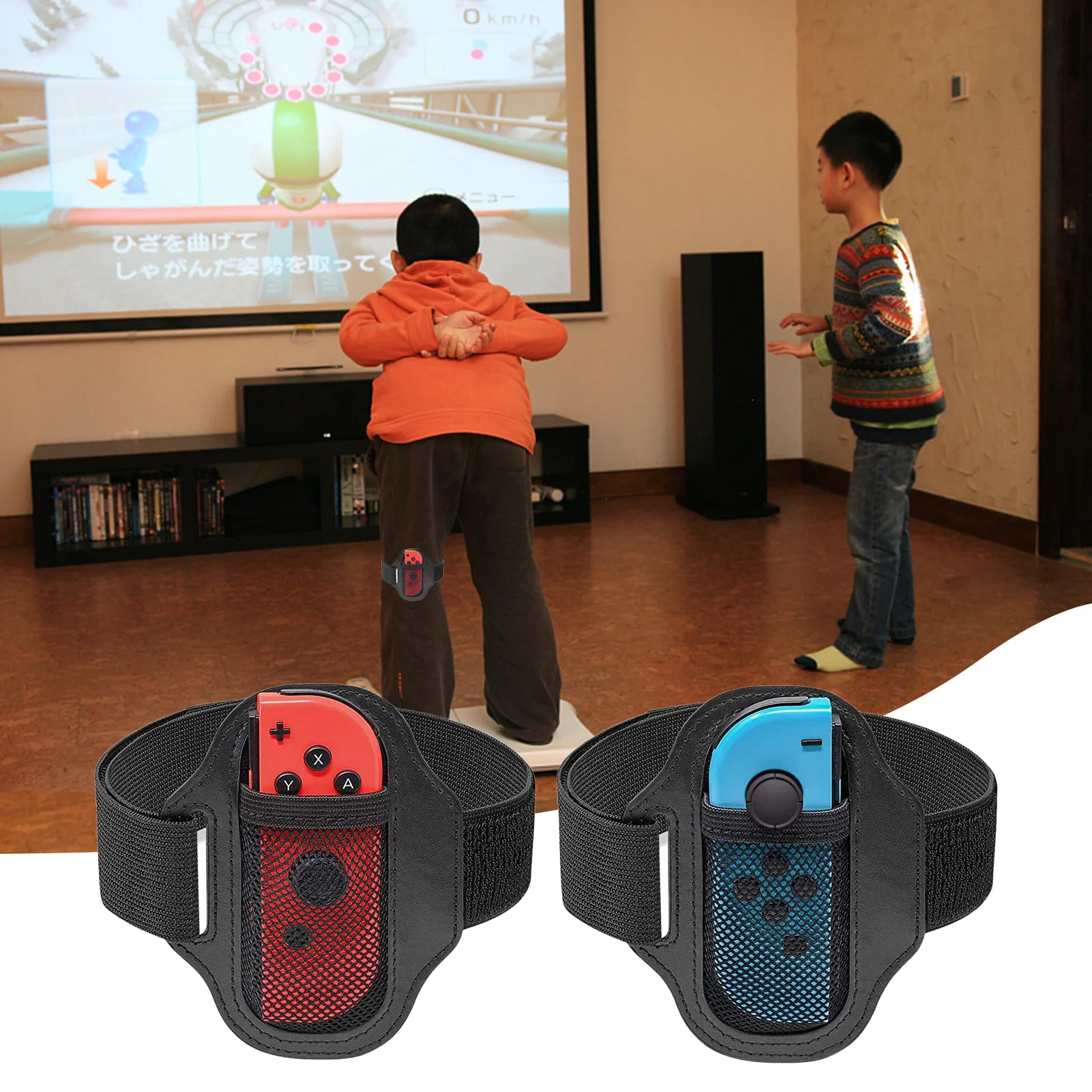 Leg Straps For NS Gamepad Adjustable Elastic Sports Straps Ring Easy To Use Fitness Ring Game Leggings Bandage