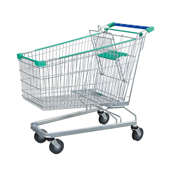 High Quality Supermarket Metal Trolley Large Capacity Shopping Cart