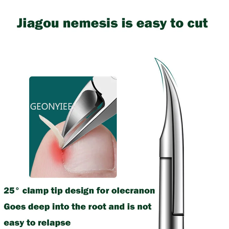 Toe Nail Clipper Stainless Steel Toenail Nail Clippers 1pc Druable Manicure Tools Professional Cutters Pedicure Thick Ingrown Correction Tool nail clippers