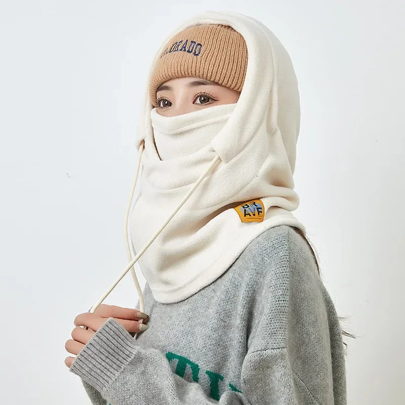 Winter Polar Coral Hat Fleece Balaclava Men Face Warmer Beanies Thermal Head Cover Tactical Military Sports Scarf Caps