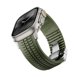 Elegant Rubber Sports Strap - Luxury Bracelet - 42 Series 3 2 1 (S - Gr)