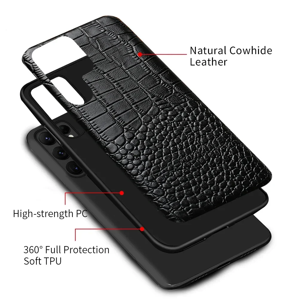 Premium Genuine Leather Phone Case - Luxurious Back Protection Cover