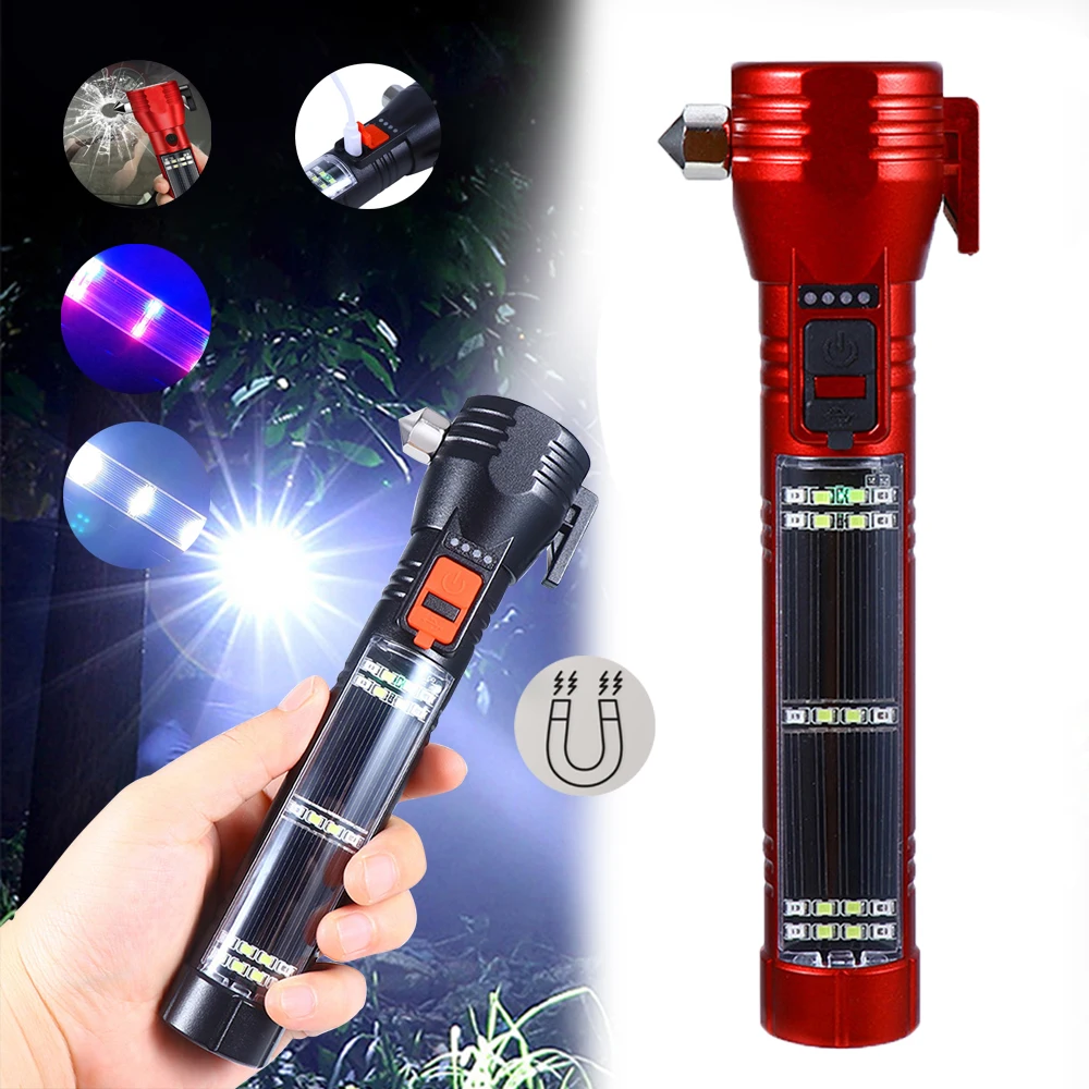 Tactical Flashlight With Usb Charging High Power Led Flashlights Work Light Self Defense Outdoor Lights Powerful Portable Light