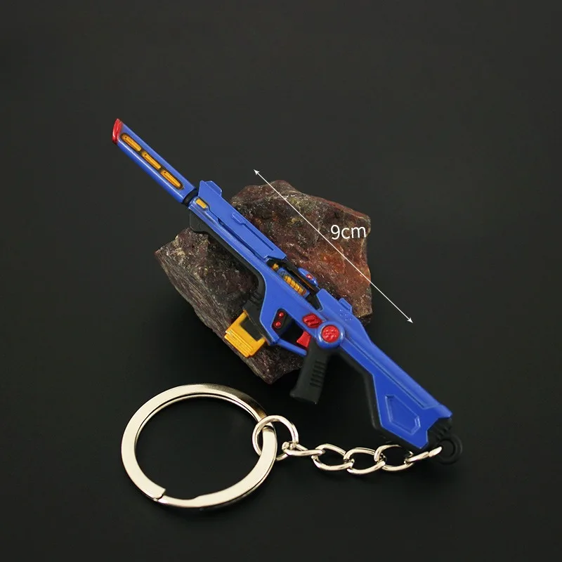 9CM Valorant Keychain Phantom Radiant Entertainment System Game Peripheral Mini Metal Model Keychain Accessories Gifts Boys Toys