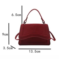 Mode Mini sac à bandoulière pour femmes de haute qualité sac à bandoulière pour femmes couleur unie Simple sac à main décontracté automne hiver nouveau 6