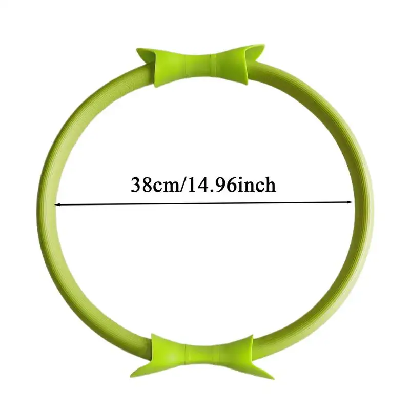 Yoga Ring Pilates Lightweight 14.96 Inches Fitness Ring Resistance Pilates Hoop Double Grip Exercise Equipment Toning Yoga