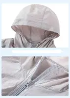 Vêtements de protection solaire d'été pour hommes, veste à capuche imperméable et à séchage rapide pour le vélo, grande taille, coupe-vent fin pour la randonnée 5