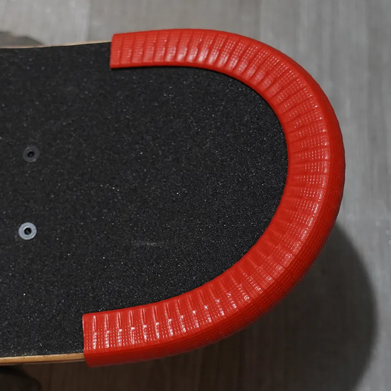 Skateboard Accessories 1Pair Skateboard Bumpers Strip SkateBoarding Anti-collision Protector Rubber Strip Longboard Deck Guards Crash Rubber