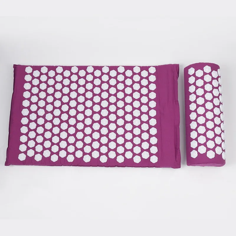 3pcs/set Acupressure Yoga Mat Pillow Non-Slip Fitness Mat Cotton Sponge Material Portable Home Gym Accessories