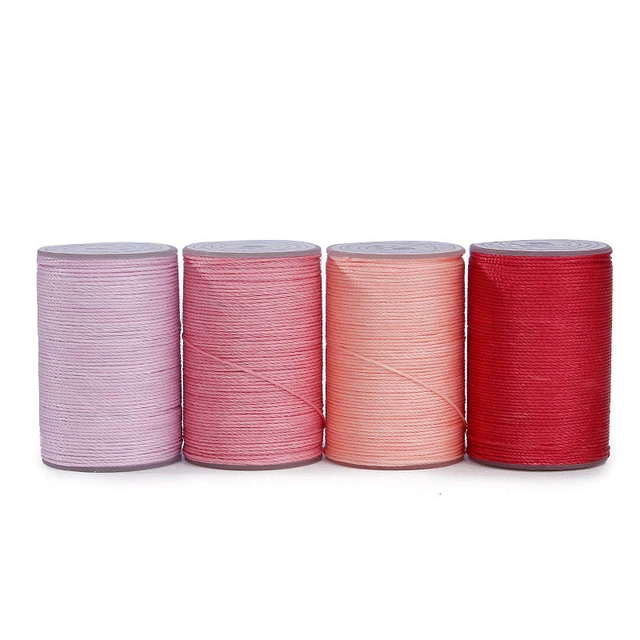 120m/Roll 0.5mm Round Waxed Threads Leather Craft Sewing Thread Polyester Hand  Sewing Line for DIY Braided Bracelet Supplies - AliExpress