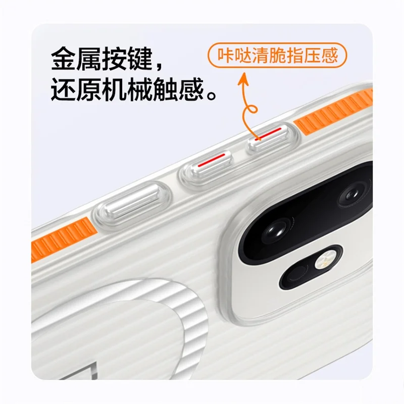 Magnetic Corrugated Colorful Matte Anti-slip Hard Case
