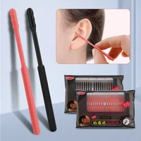 20pcs Disposable Sticky Ear Swabs Pick Spiral Tips Ear Cleaner Wax Removal Portable Earwax Remover Tool Kit Nasal Cleaner Stick 2
