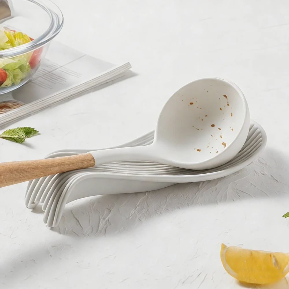 Silicone Heat-Resistant Spoon and Cutlery Holder