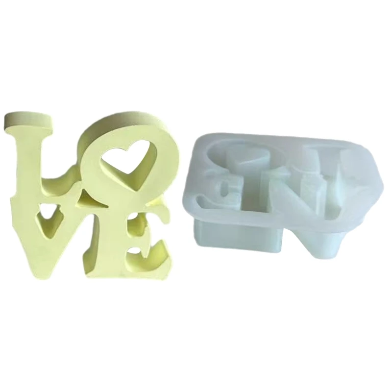

Love Letter Silicone Mold DIY Epoxy Resin Molds Keychain Pendant Mold Jewelry Making for Valentines Day Ornament Gypsum