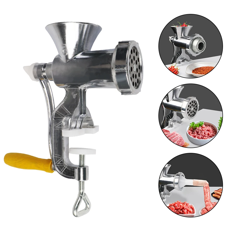 Manual Meat Grinder Household Grinder Vegetable Chopper Food Processor Stainless Steel Kitchen Tool Handheld Sausage Stuffer meat grinder food grinder attachments