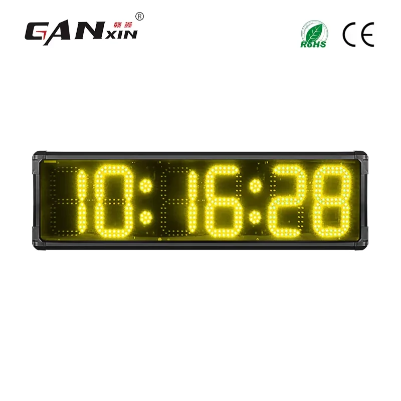Ganxin 8" Large Outdoor Waterproof Race Timer Led Digital Countdown Timer Sports Match Clock Double-Sided Display 3