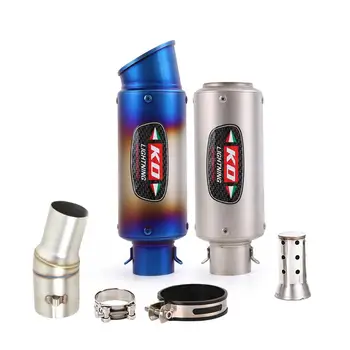 51MM Tips For KOVE 800X Any Year Motorcycle Exhaust Mufflers Mid Link Pipe Tail Escape Middle Tube Stainless Steel Silencer