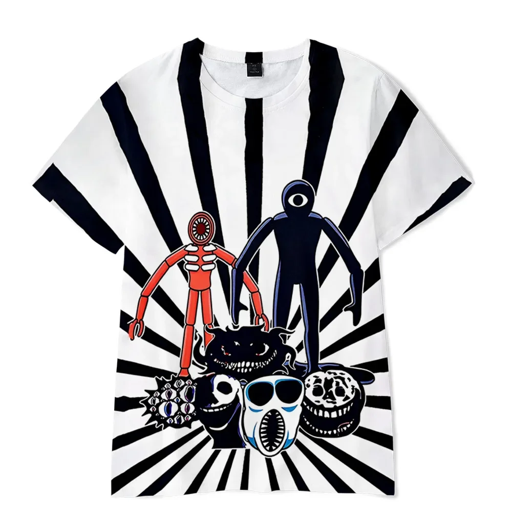 New 3D Escape Door Doors Children's Pure Cotton Fashion Trend Comfortable Versatile Casual Cute T-shirt Surprise Gift 4