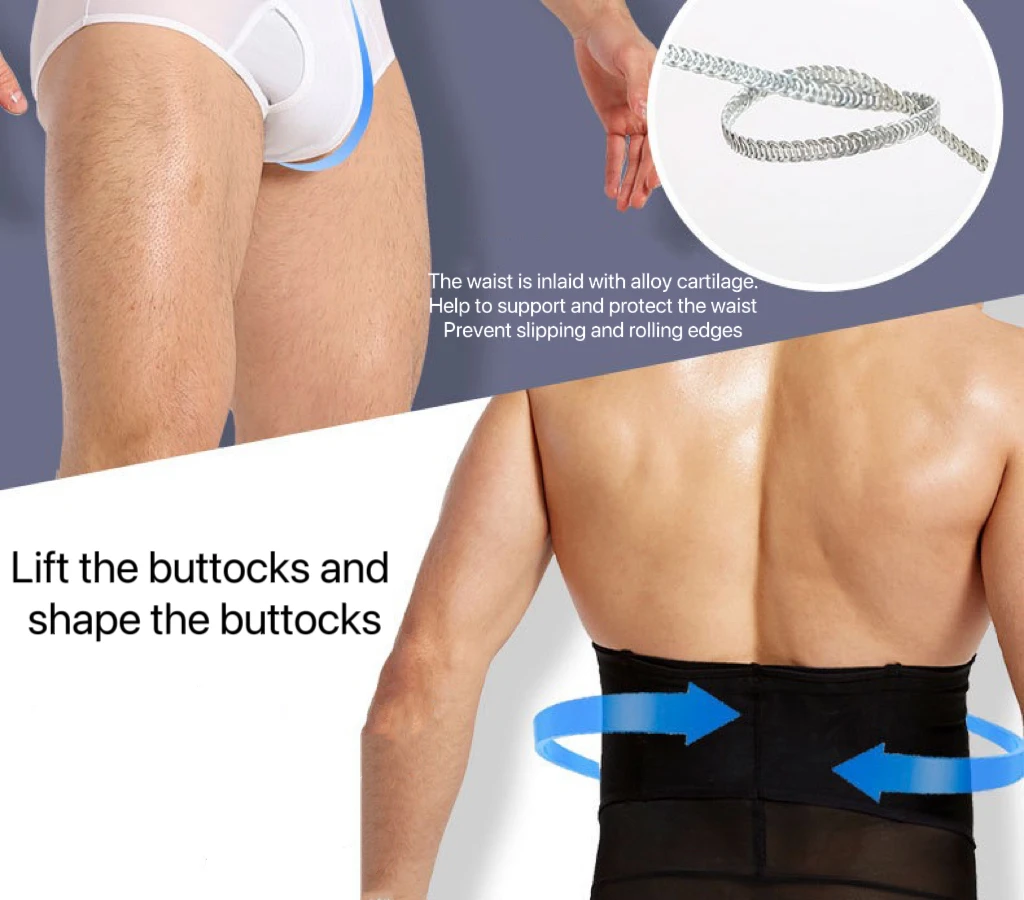 Model wearing shaping brief
