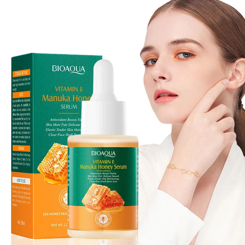 

Bioaqua Vitamin E Honey Essence Face Serum skincare Liquid Brightening Moisturizing Anti Wrinkle Facial Serum Face Skin Care