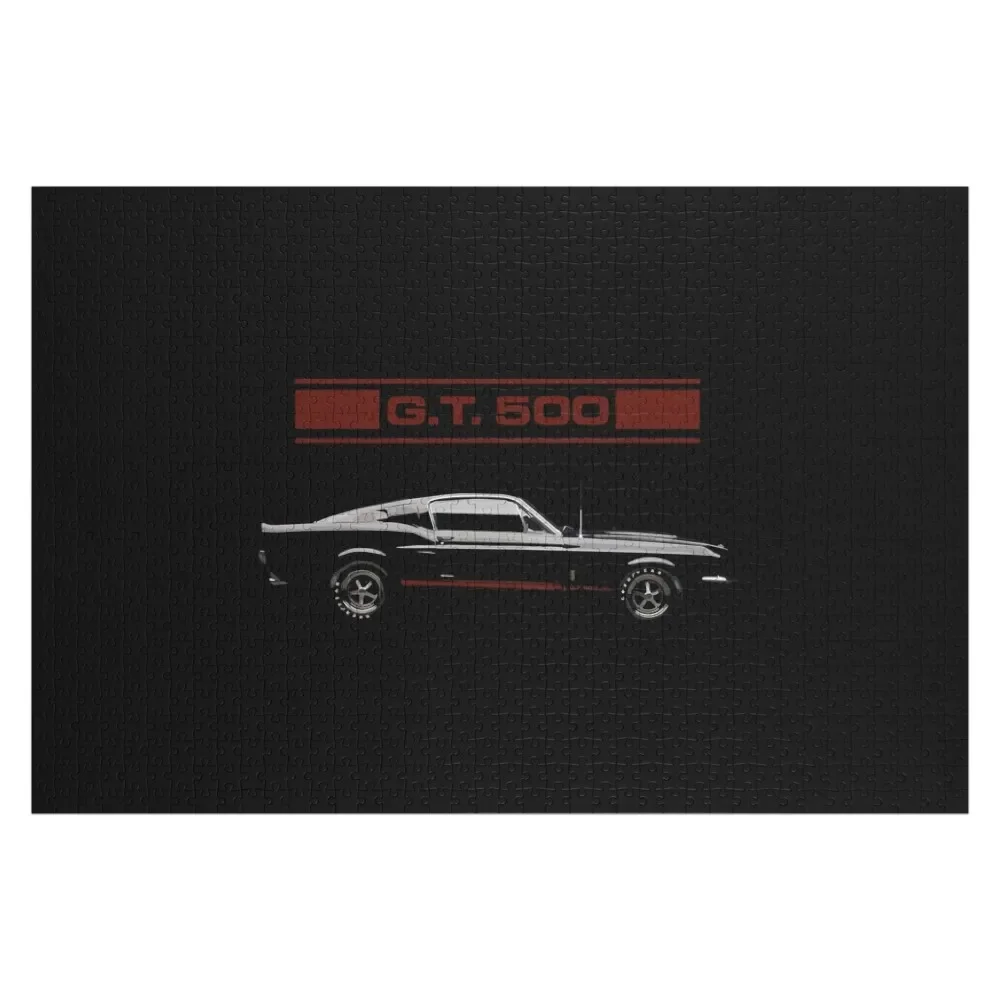 

Black Mustang Shelby GT500 Jigsaw Puzzle Custom With Photo Personalized For Kids Puzzle