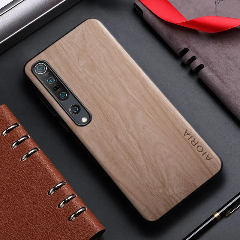 Bamboo Wood Pattern Leather Phone Case Cover