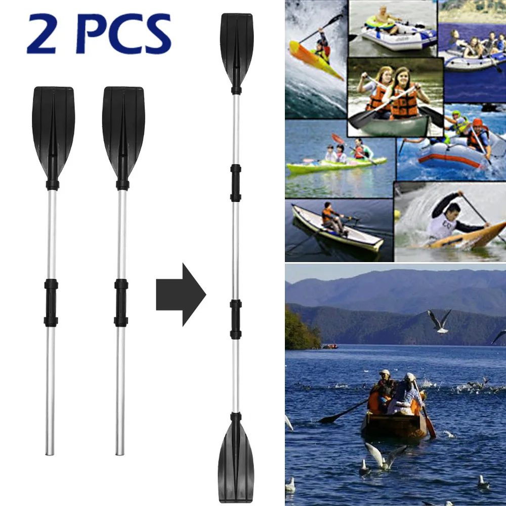

1 Pair Kayak Paddles Heavy Duty Aluminium Alloy Kayak Oars Adjustable Length Detachable Portable Paddles for Inflatable Kayaks