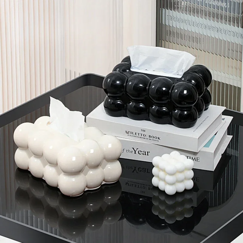 Cloud Design Tissue Boxes Storage Napkin Holder Paper Case Organizer Ornament Craft Desktop Tissue Holder Kitchen Tissue Box 2