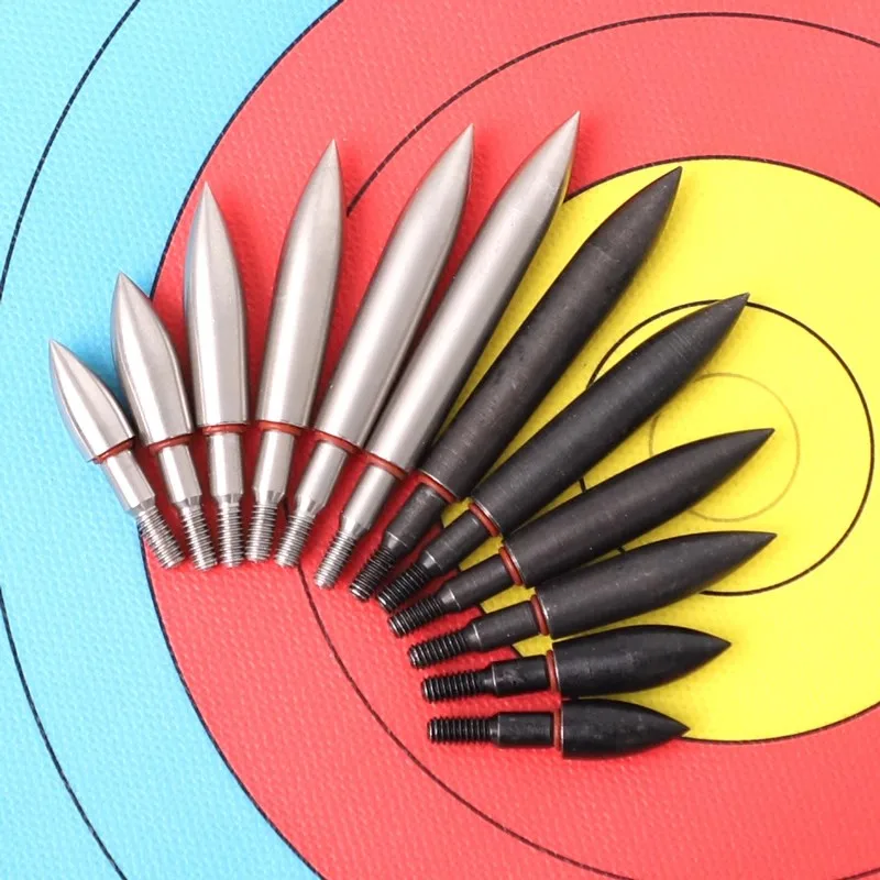 3/6/12/24pcs ID 6.2mm Arrow Shaft 100/125/150/200/250/300/350grains Tips Field Points Arrow Heads Archery Hunting Accessories archery arrow tips