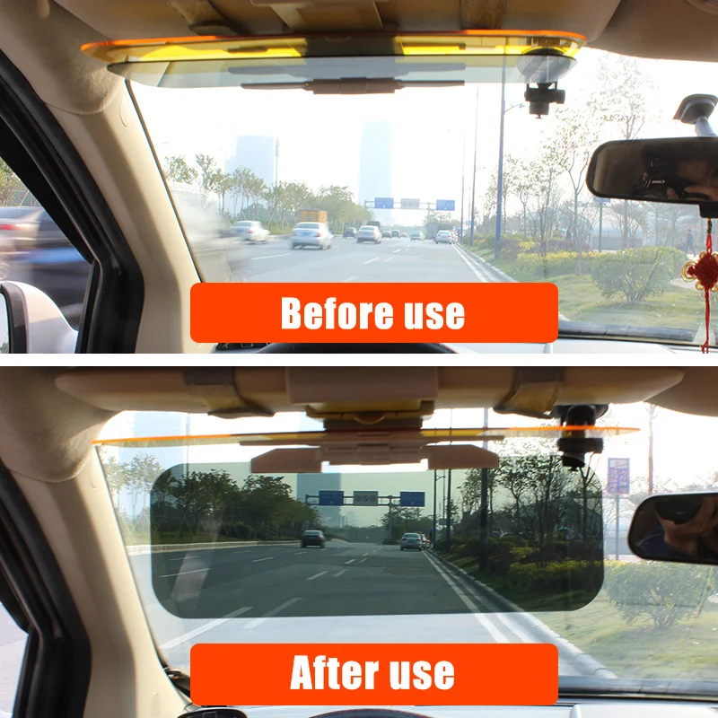 Car sun visor Night anti far light board Dual use day and night goggles Night vision goggles Anti glare mirror Safety mirror