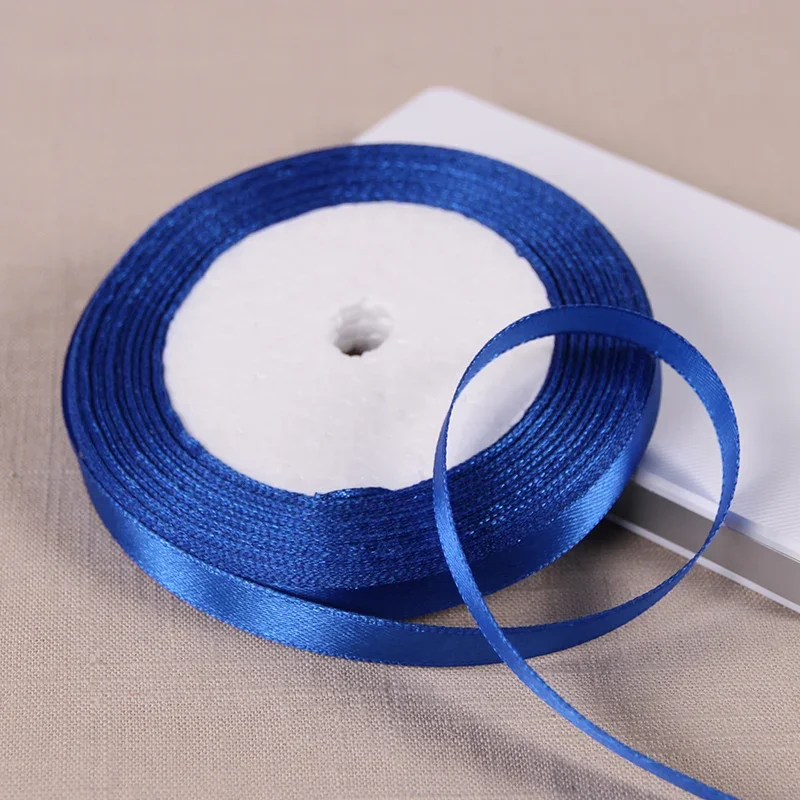 Satin Ribbon Roll - 10mm x 22m, DIY Craft & Gift Wrapping - White