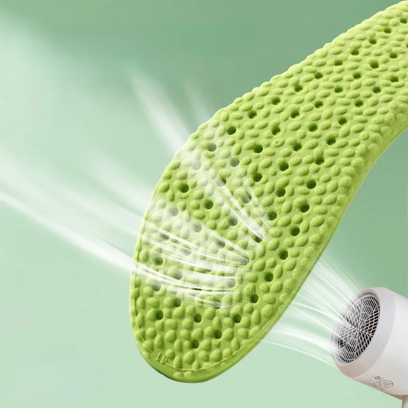 Feet Sole PU Soft Orthopedic Sport Insoles for Breathable Shock Absorption Running Shoes Pad for Men Women Arch Support Insole